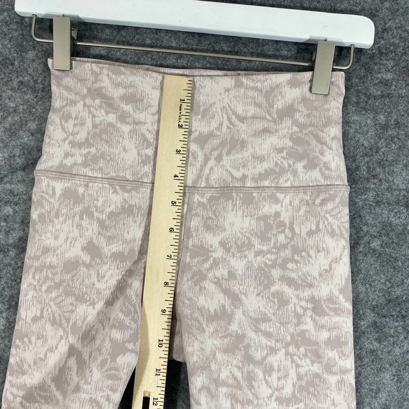 Athleta Legging XS Pink Elastion Textured Tight Abstract Print High Rise Workout - Picture 11 of 14